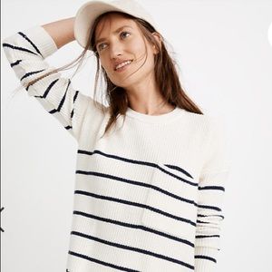 Madewell Pocket Sweater in Nautical Stripe
